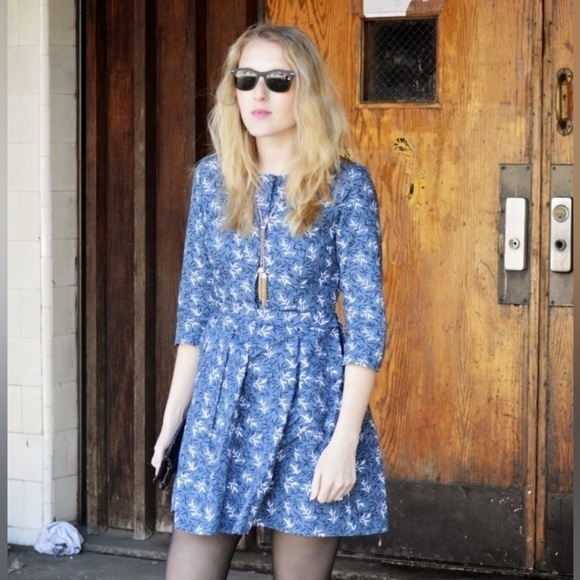 Super cute blue print gap pinup dress - Picture 5 of 13